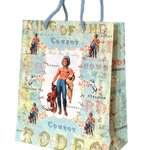 Sac cadeau Deluxe réutilisable - Modèle Très Chic KING OF THE RODEO
