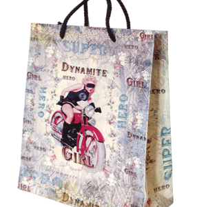 Sac cadeau Deluxe réutilisable - Modèle Très Chic DYNAMITE GIRL