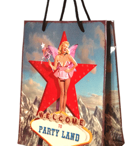 Sac cadeau Deluxe réutilisable - Modèle Welcome to Party Land