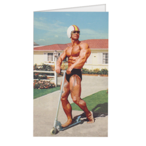 Carte postale dépliante Bikini - Hunky Scooter