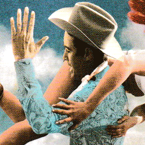 Carte postale dépliante Bikini - La fessée du Cowboy – Image 2