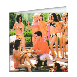 Carte postale dépliante Bikini - Elvis et les filles