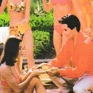 Carte postale dépliante Bikini - Elvis et les filles – Image 2