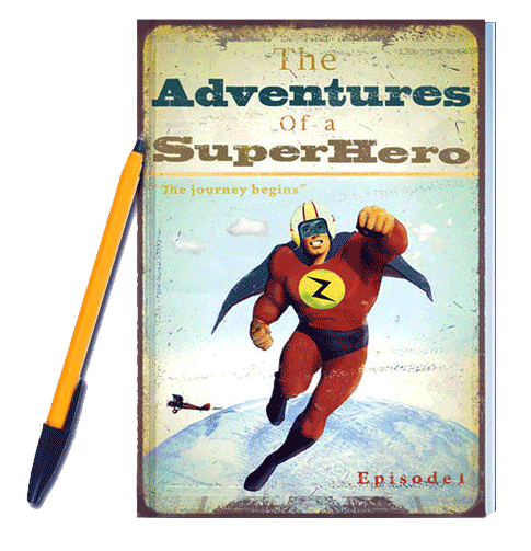 Cahier Bikini 70 pages The Adventures of a SuperHero