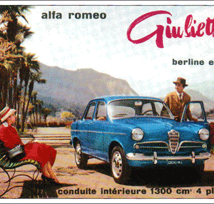 Carte postale - Alfa Romeo Giuletta Berline et T.I. - 10 x 15 cm