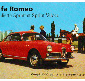 Carte postale - Alfa Romeo Giuletta Sprint et Sprint Veloce - 10 x 15 cm