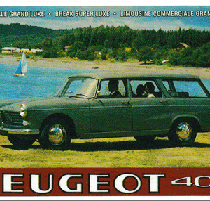 Carte postale - Peugeot 404 Break - 10 x 15 cm