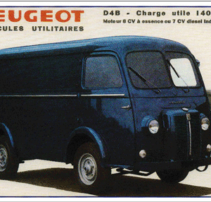 Carte postale - Peugeot D4B - 10 x 15 cm