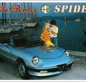 Carte postale - Alfa Romeo Spider - 10 x 15 cm