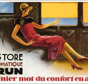 Carte postale - Store automatique BRUN Dernier mot du confort en auto - 10 x 15 cm