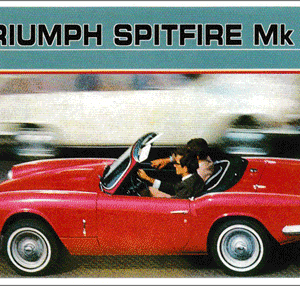 Carte postale - Triumph Spitfire MK3 - 10 x 15 cm