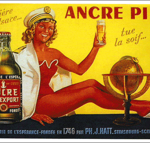 Carte postale - Ancre Pils 1955 - 10 x 15 cm