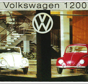 Carte postale - Volkswagen 1200 Les Coccinelles - 10 x 15 cm