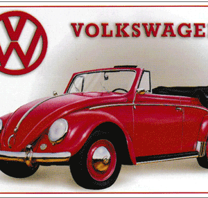 Carte postale - Volkswagen 1200 Cabriolet - 10 x 15 cm