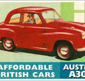 Carte postale - Austin A30 - 10 x 15 cm