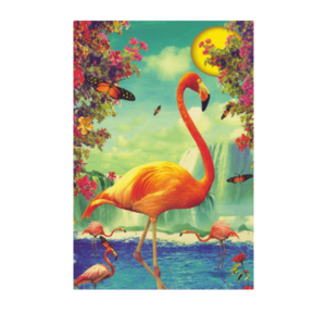 Carte postale Bikini 029 - Flamingo