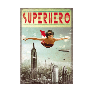 Carte postale Bikini 041 - SuperHero Girl