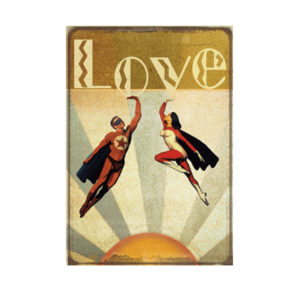 Carte postale Bikini 072 - Superheroes in Love