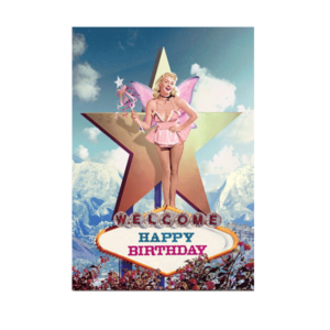 Carte postale Bikini 074 - Welcome Fairy ""Happy Birthday""