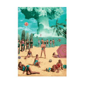 Carte postale Bikini 083 - Essai nucléaire à la plage des patriotes