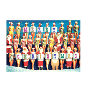 Carte postale Bikini X09 - MERRY CHRISTMAS La chorale de Noël
