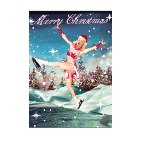 Carte postale Bikini X12 - MERRY CHRISTMAS Christmas on Ice