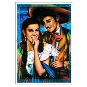 Carte postale 10 x 15 Kitsch Kitchen – Couple mexicain