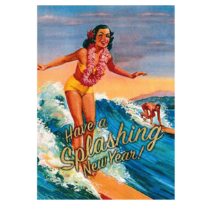 Carte postale 10 x 15 Kitsch Kitchen – Have a splashing new year