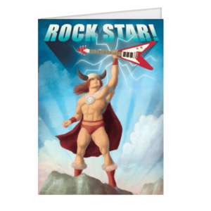 Carte postale dépliante - ROCKSTAR