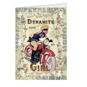 Carte postale dépliante TRÈS CHIC25 - Dynamite Girl