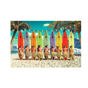 Carte postale Bikini 004 - Surfers