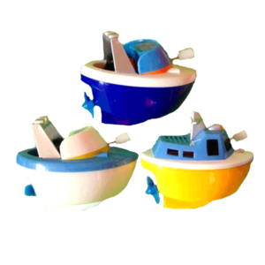 Lot de 3 bateaux à moteur pour jouer dans bain
