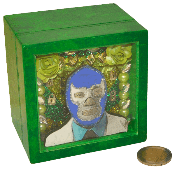Boite-niche artisanale LUCHA LIBRE - 9 x 9 x 7 cm – Image 2