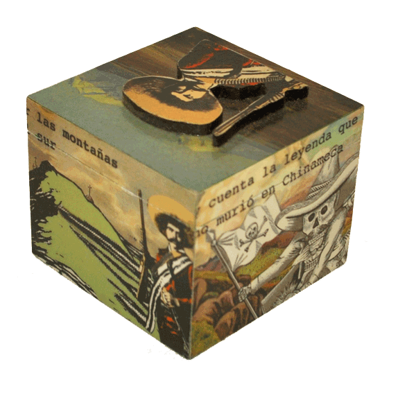 Petite boite artisanale ZAPATA - 6 x 6 x 5 cm – Image 2