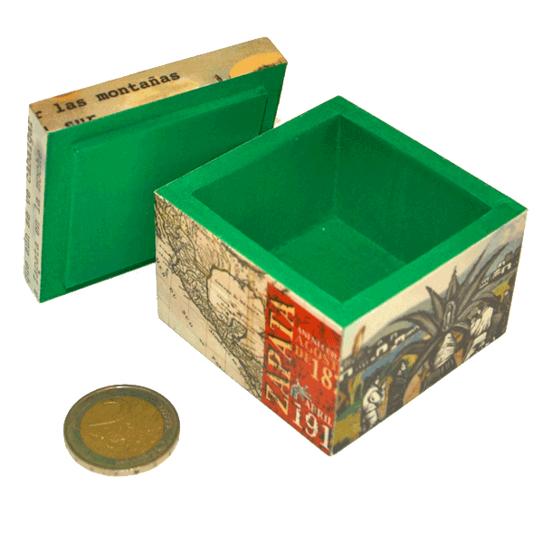 Petite boite artisanale ZAPATA - 6 x 6 x 5 cm – Image 3