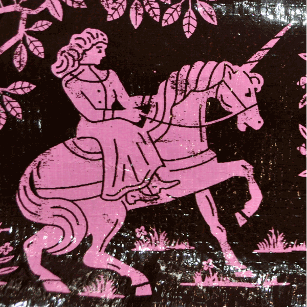 Trousse à crayons (ou autres trucs) - Modèle LICORNE "Running the World and stuff*" - Blue Q – Image 3