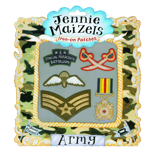 Lot de 5 patchs à coller - Série ARMY