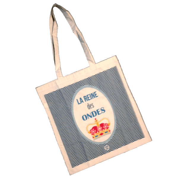 Tote bag coton Reine des ondes