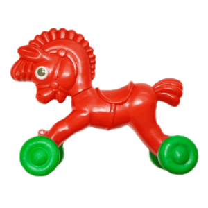 Cheval à roulettes Kitsch Kitchen - Coloris rouge