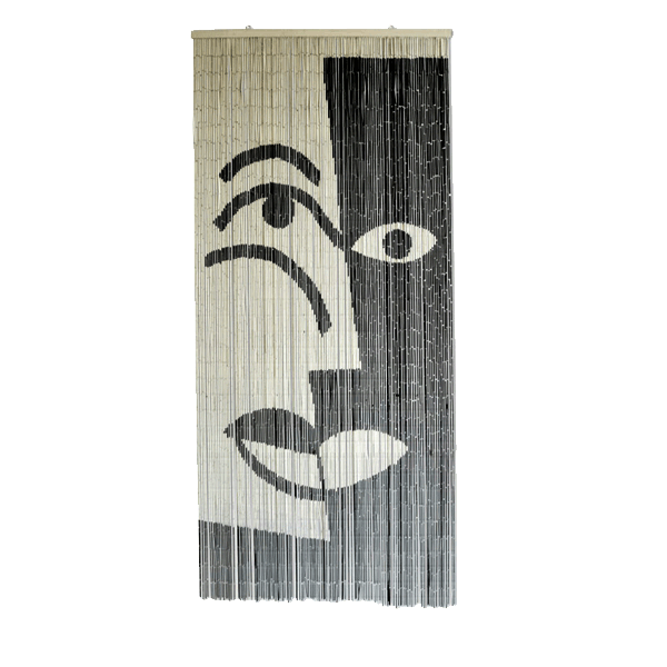 Portière en bambou BLACK & WHITE - 200 x 90 cm