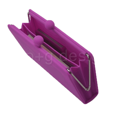 Portefeuille/ Compagnon à soufflet POCHI SEPA - Coloris purple – Image 3