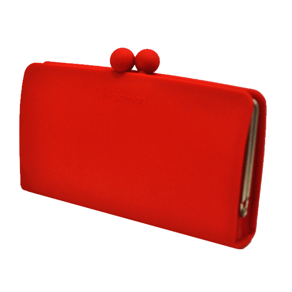Portefeuille/ Compagnon à soufflet POCHI SEPA - Coloris rouge