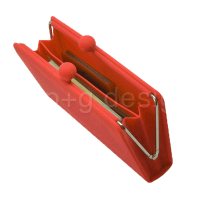Portefeuille/ Compagnon à soufflet POCHI SEPA - Coloris rouge – Image 3