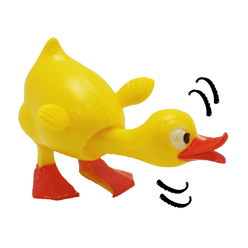 Le canard qui remue la tête - Un joujou rétro fabriqué en Allemagne