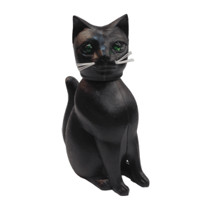 Le chat noir qui hoche la tête - Un joujou rétro fabriqué en Allemagne