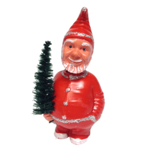 Santa Gnome - Le nain de Noël qui hoche la tête - Un joujou rétro fabriqué en Allemagne