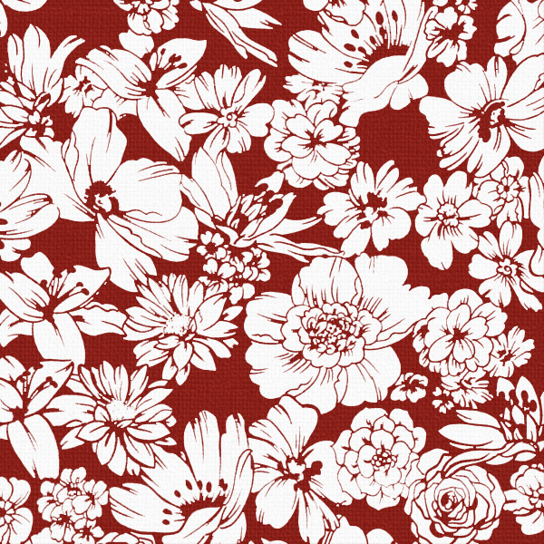 Toile cirée mexicaine largeur 120 cm FLORES SILVESTRES Bordeaux - Le mètre 12€ – Image 2