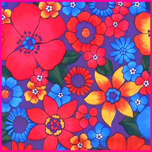 Toile cirée mexicaine largeur 120 cm FLOWER RAIN* Violet - Le mètre 12€