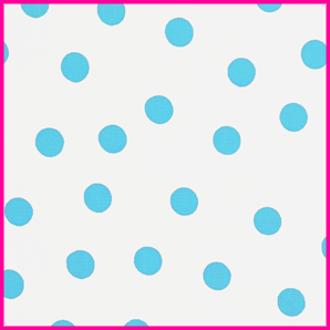 Toile cirée mexicaine largeur 120 cm POIS POLKA Bleu sur beige - Le mètre 12€