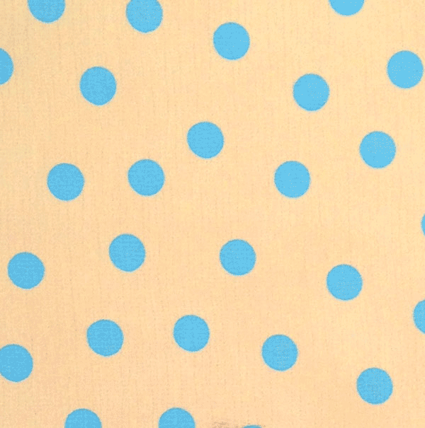 Toile cirée mexicaine largeur 120 cm POIS POLKA Bleu sur blanc - Le mètre 12€ – Image 2